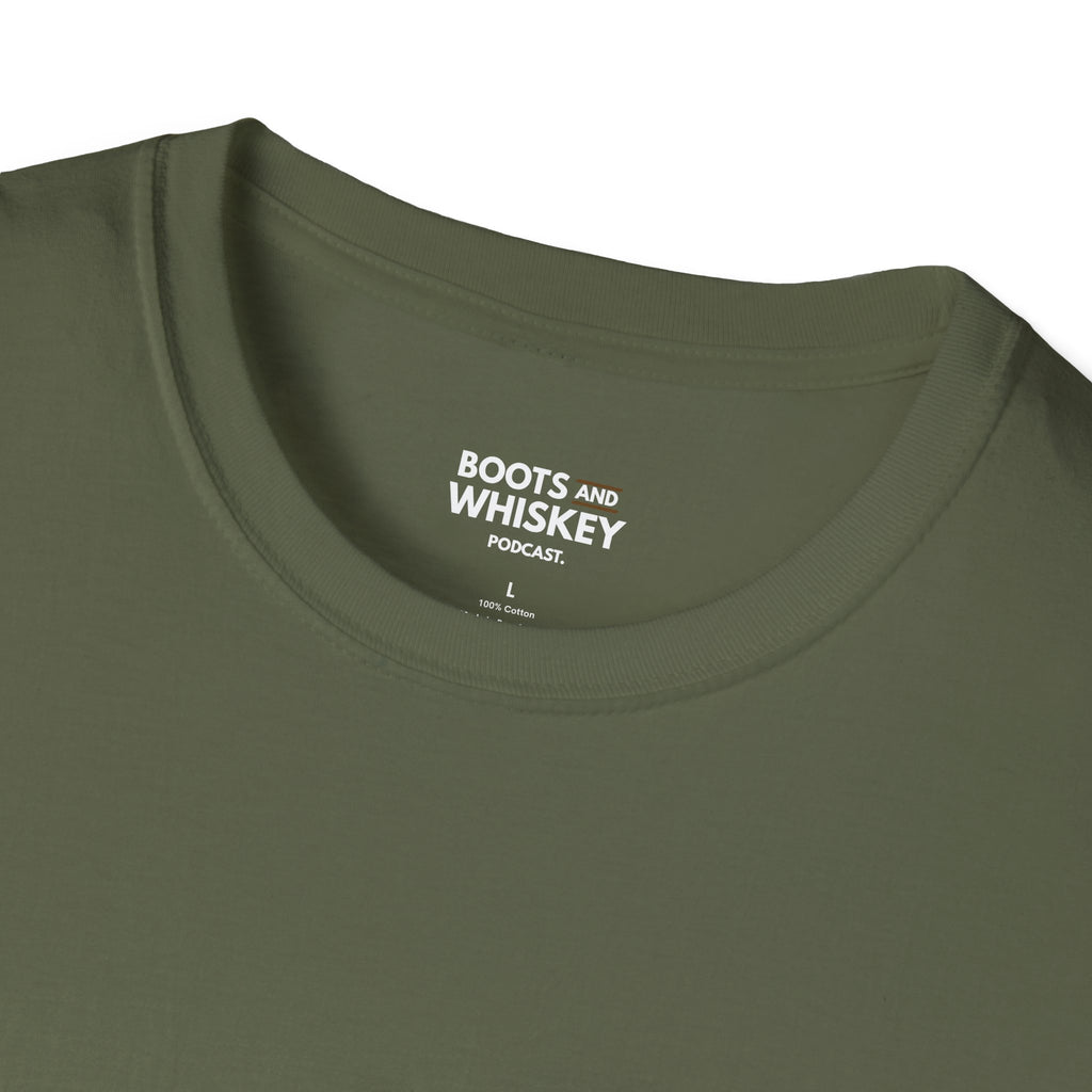 Boots and Whiskey T-Shirt — Boots and Whiskey Podcast Logo Tee