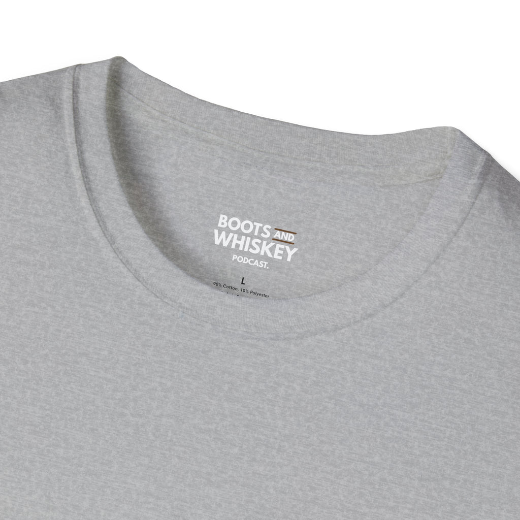 Boots and Whiskey T-Shirt — Boots and Whiskey Podcast Logo Tee