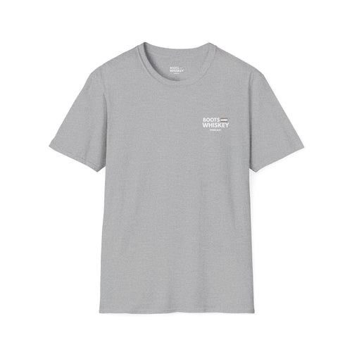 Boots and Whiskey T-Shirt — Boots and Whiskey Podcast Logo Tee