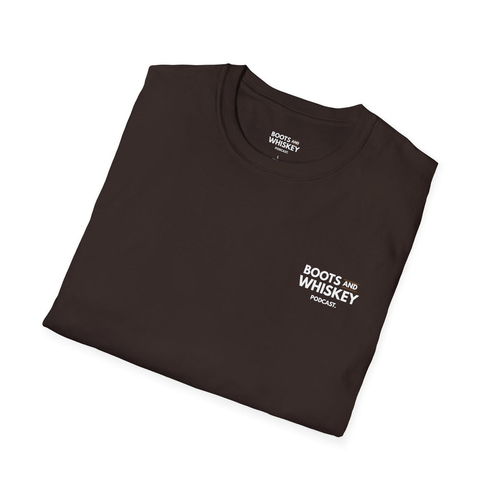 Boots and Whiskey T-Shirt — Boots and Whiskey Podcast Logo Tee