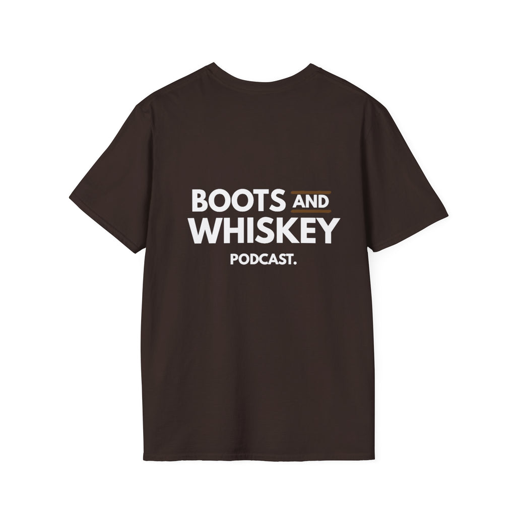 Boots and Whiskey T-Shirt — Boots and Whiskey Podcast Logo Tee
