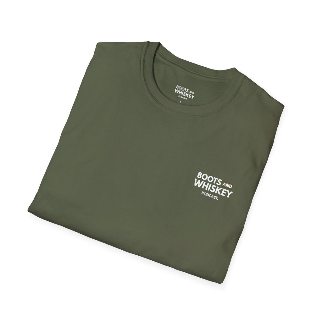Boots and Whiskey T-Shirt — Boots and Whiskey Podcast Logo Tee