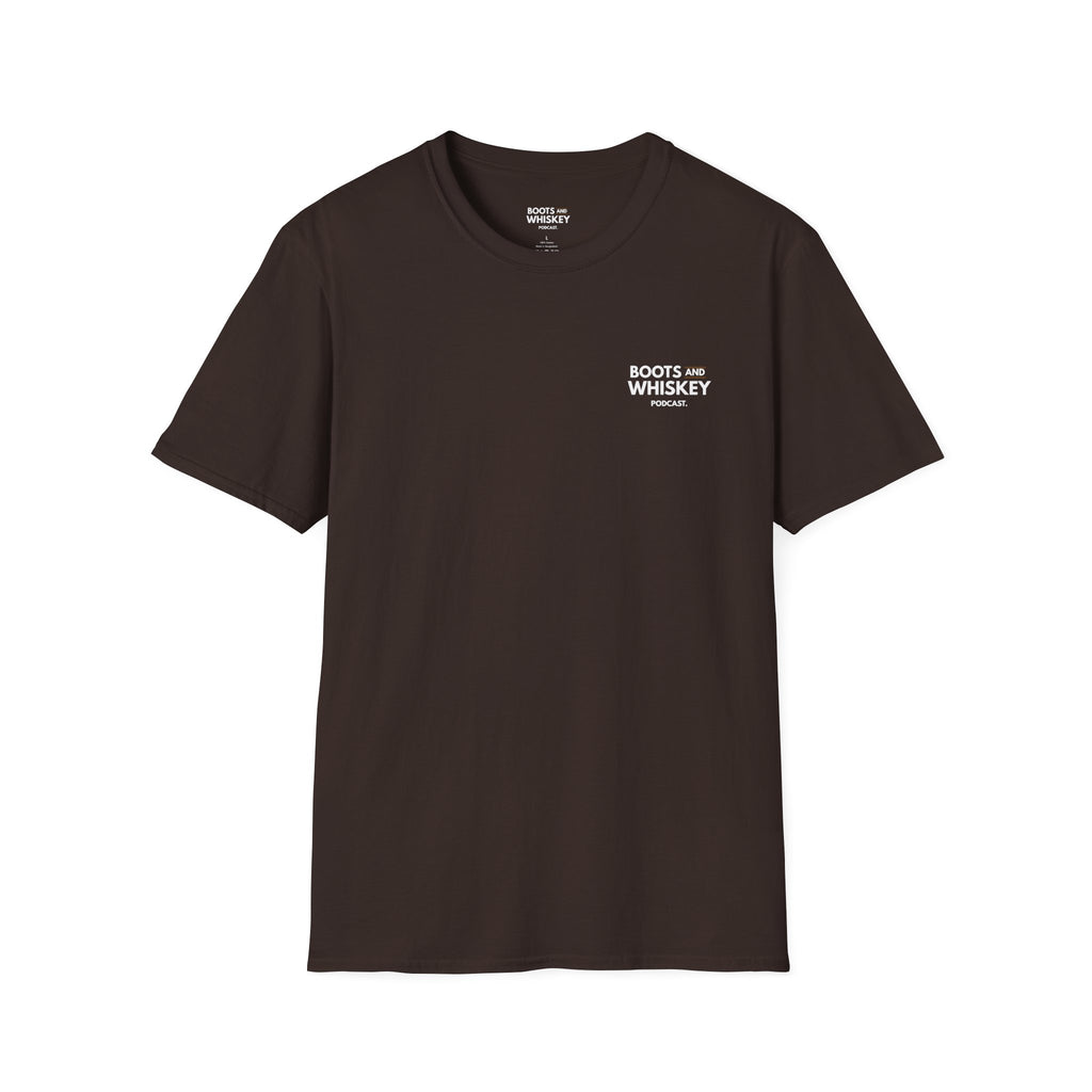 Boots and Whiskey T-Shirt — Boots and Whiskey Podcast Logo Tee