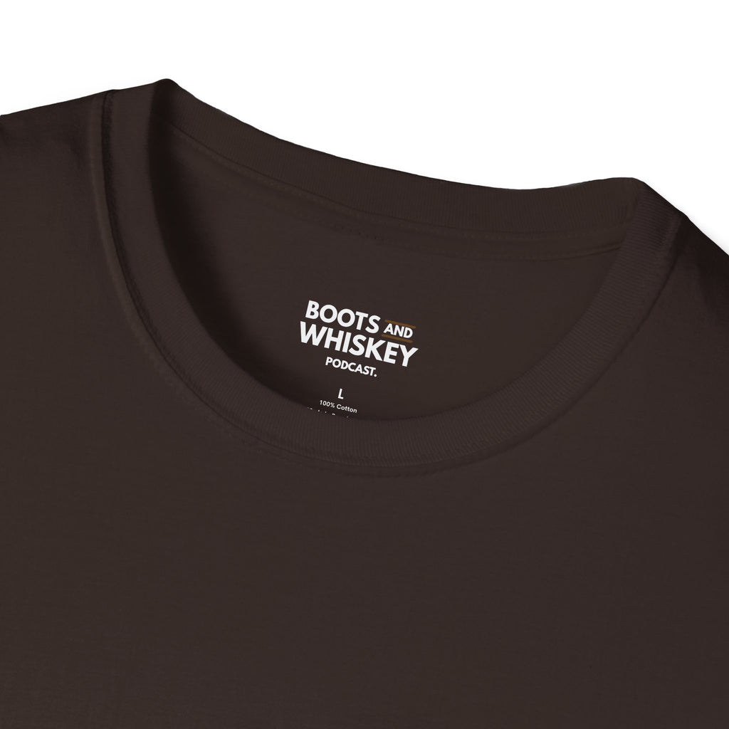 Boots and Whiskey T-Shirt — Boots and Whiskey Podcast Logo Tee