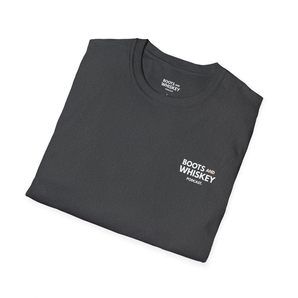 Boots and Whiskey T-Shirt — Boots and Whiskey Podcast Logo Tee