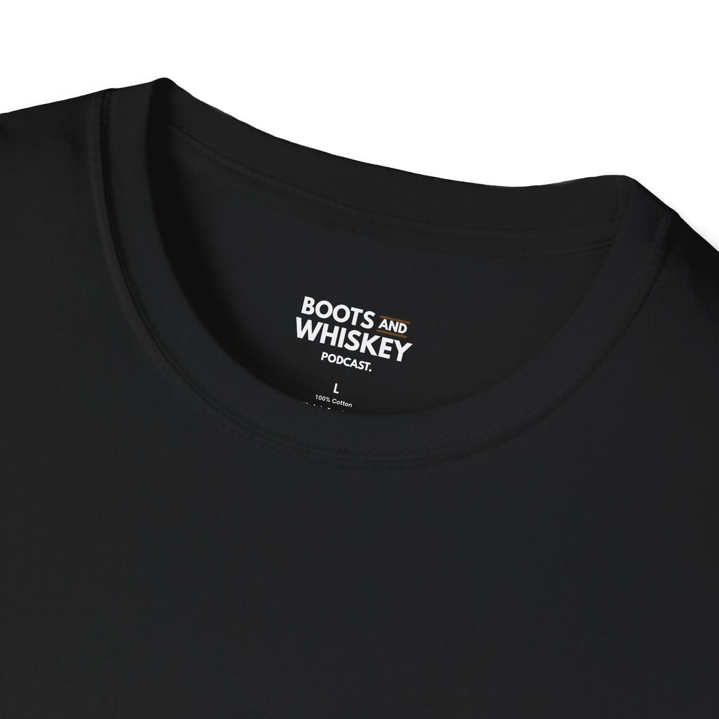 Boots and Whiskey T-Shirt — Boots and Whiskey Podcast Logo Tee