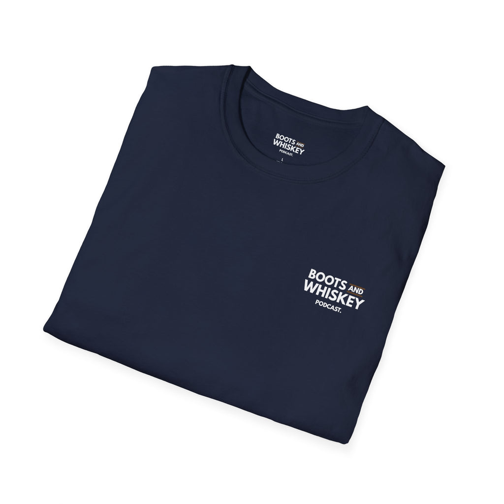 Boots and Whiskey T-Shirt — Boots and Whiskey Podcast Logo Tee