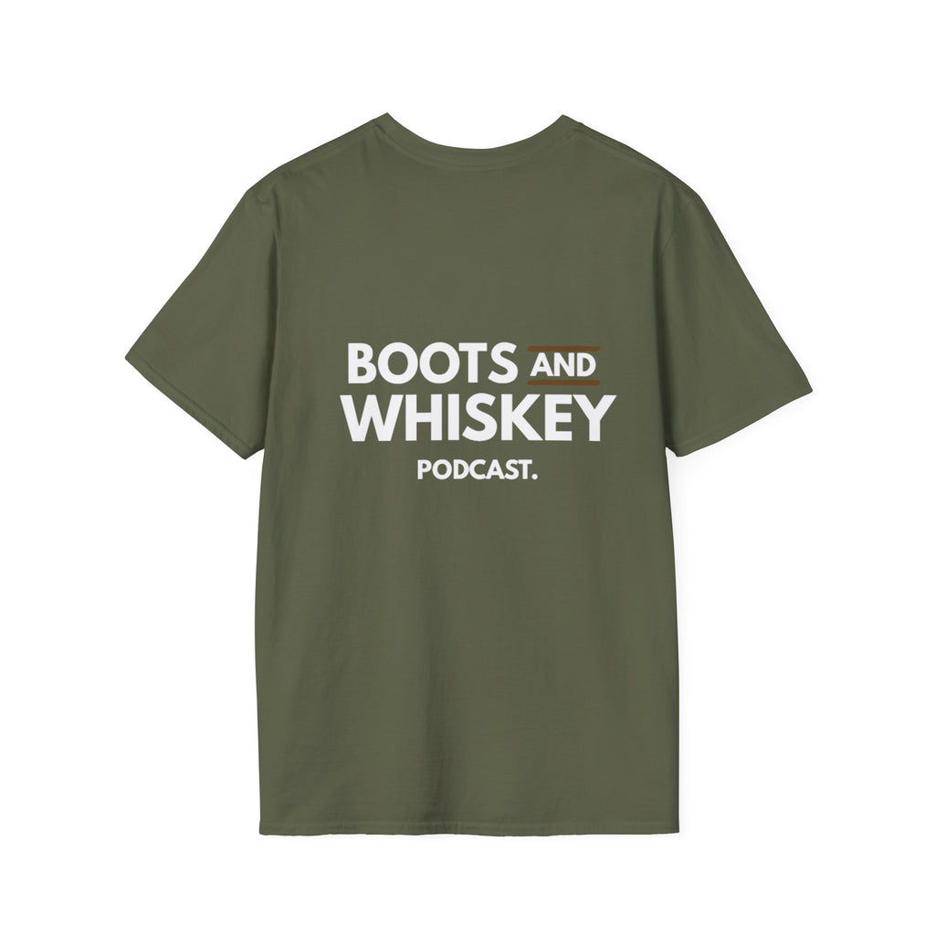 Boots and Whiskey T-Shirt — Boots and Whiskey Podcast Logo Tee